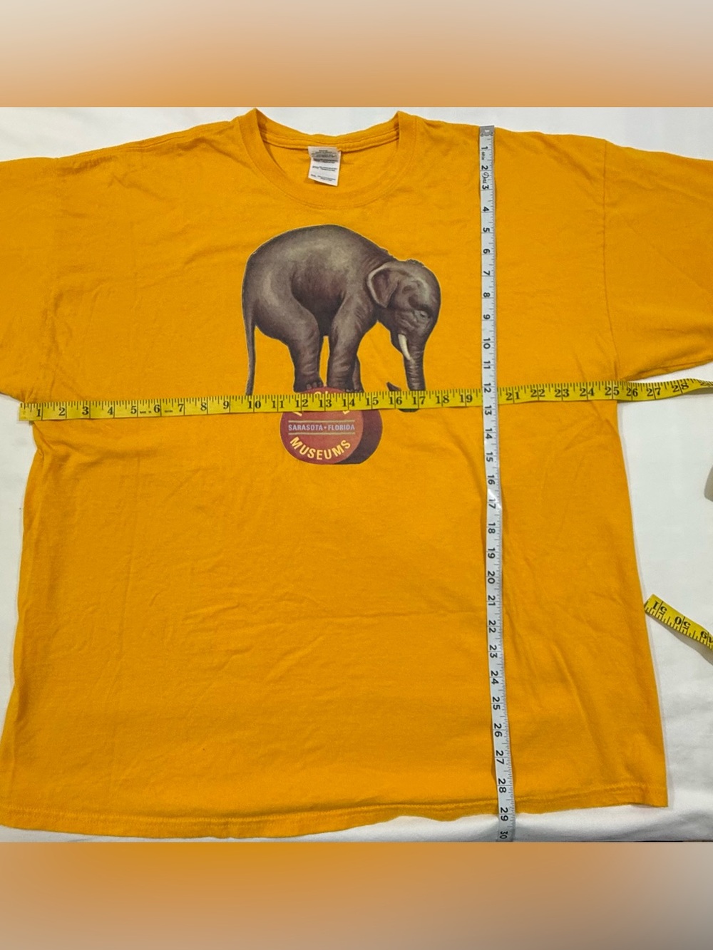 Vintage Y2K Ringling Museums Sarasota Florida Elephant T Shirt 2XL Gildan - Picture 7 of 10